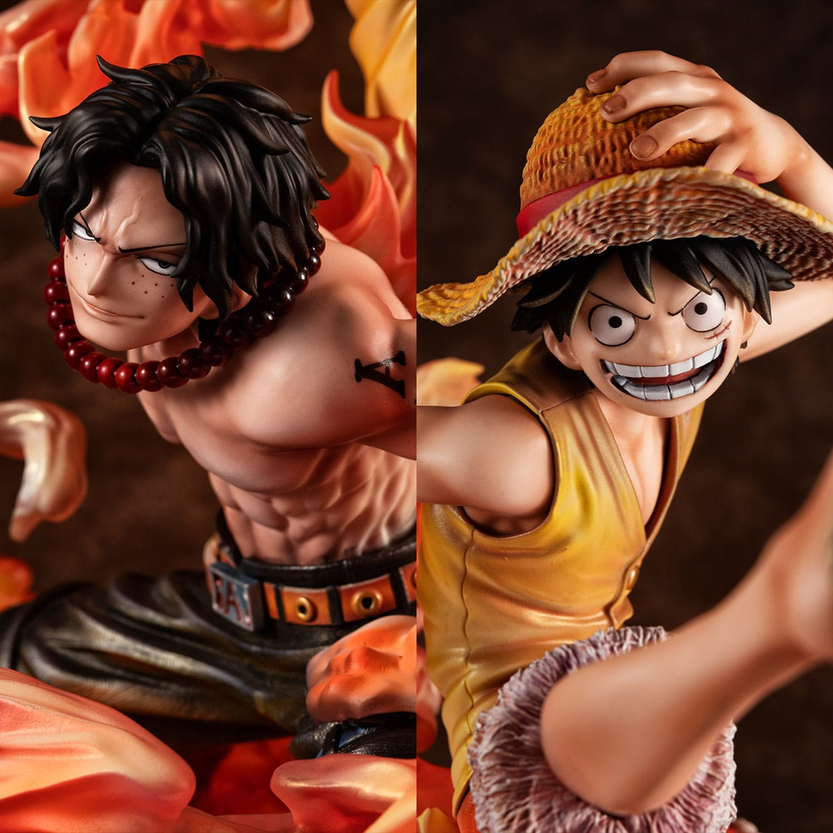 One Piece P.O.P - Luffy & Ace - NEO-Maximum - Bond between brothers 20th Limited Ver. 25cm PVC Statue