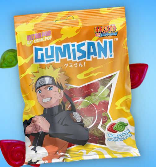 Ultra Pop - Naruto Shippuden - Gumisan - Naruto - fruit gum with apple & cherry - snack food
