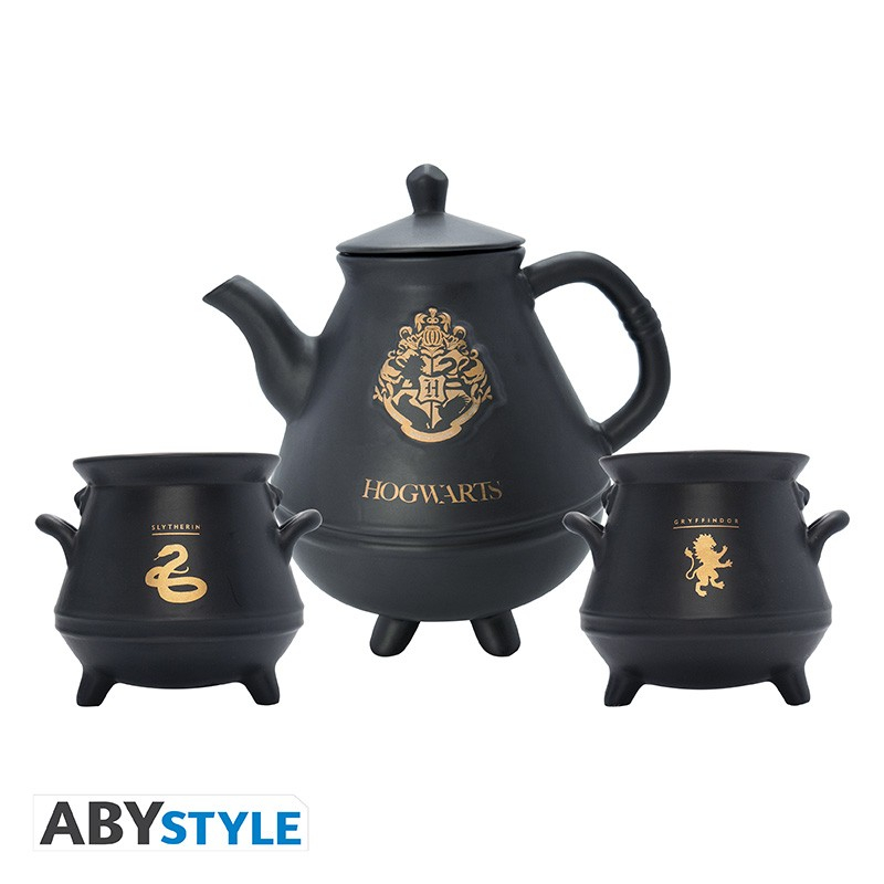 Harry Potter - Teapot with Hogwarts emblem and kettle set