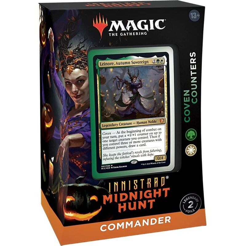 Magic the Gathering - Innistrad Midnight Hunt - Leinore, Autumn Sovereign - Coven Counters - Commander Deck - englisch